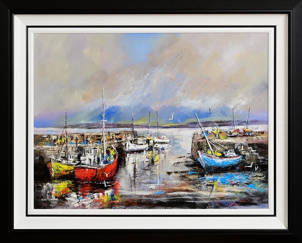 Niall Campion | Boats in Cleggan Harbour, Connemara | MutualArt