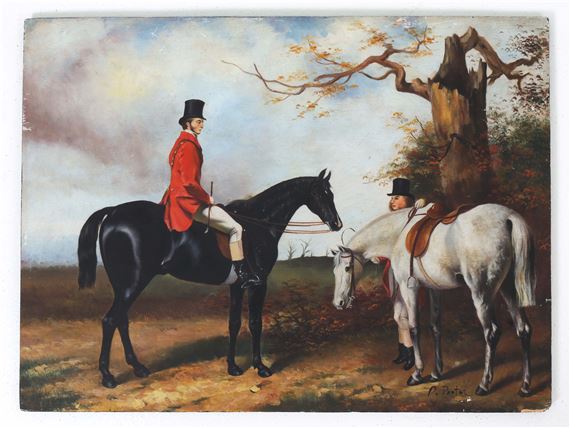 Earl Granville | CLASSICAL HUNT SCENE HORSE RIDING O/B 20TH C | MutualArt