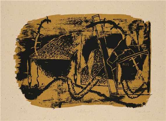 Neo Rauch | BLOCKSBERG 5 (1991) | MutualArt