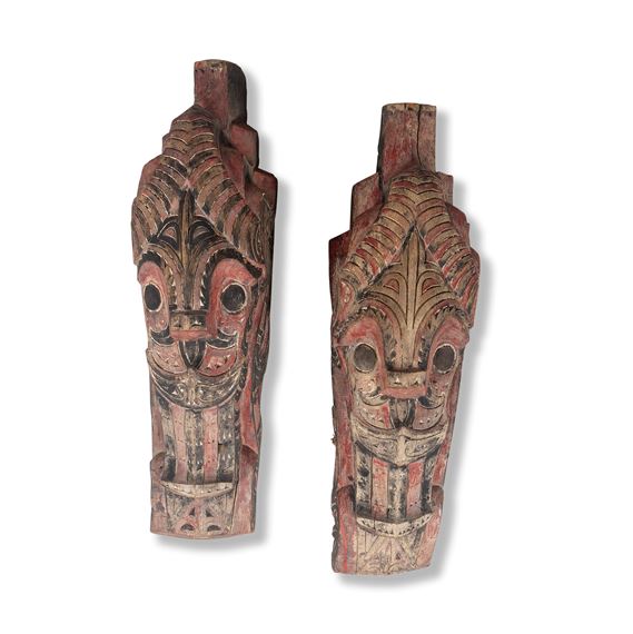 Indonesian School | Two Batak gable ends | MutualArt