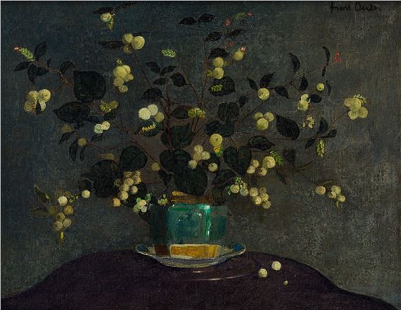 Still Life with White Berries - Frans Oerder