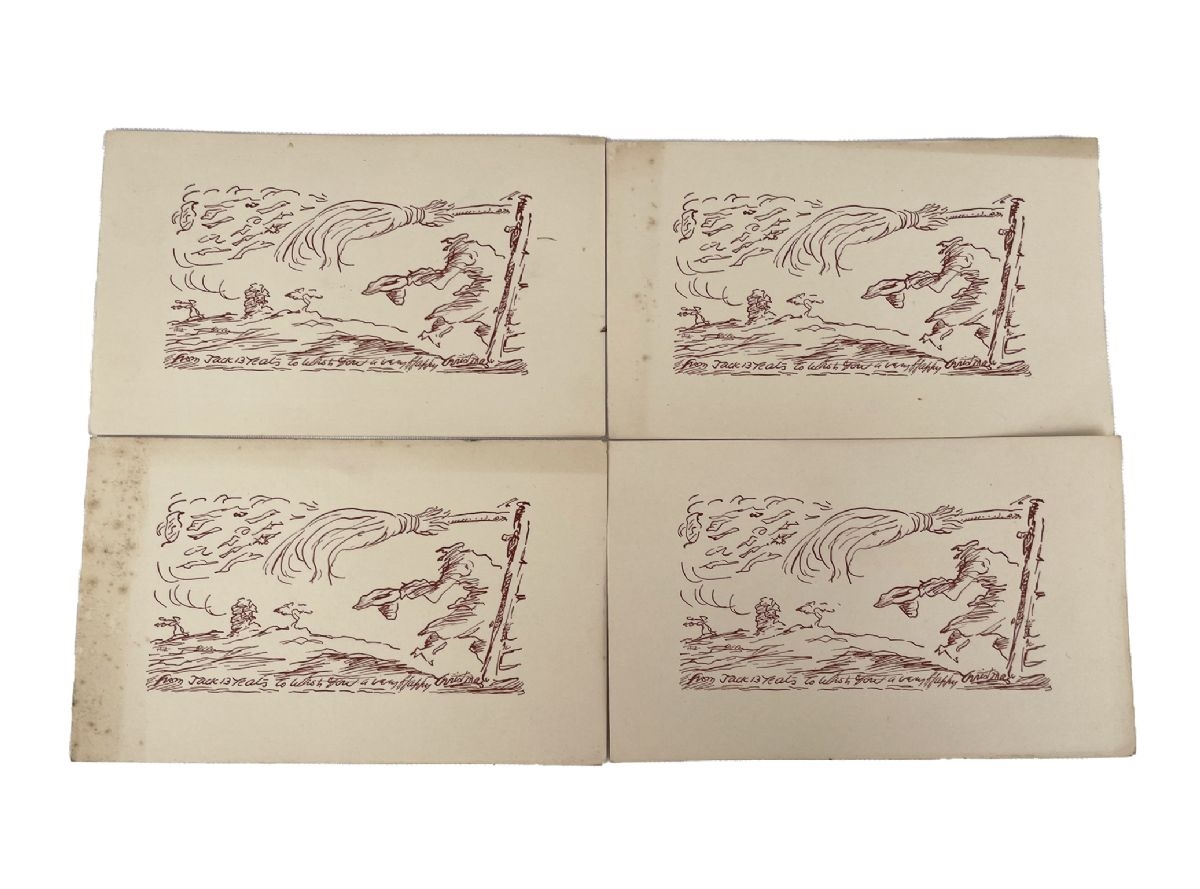 jack-b-yeats-set-of-four-original-jack-b-yeats-christmas-cards
