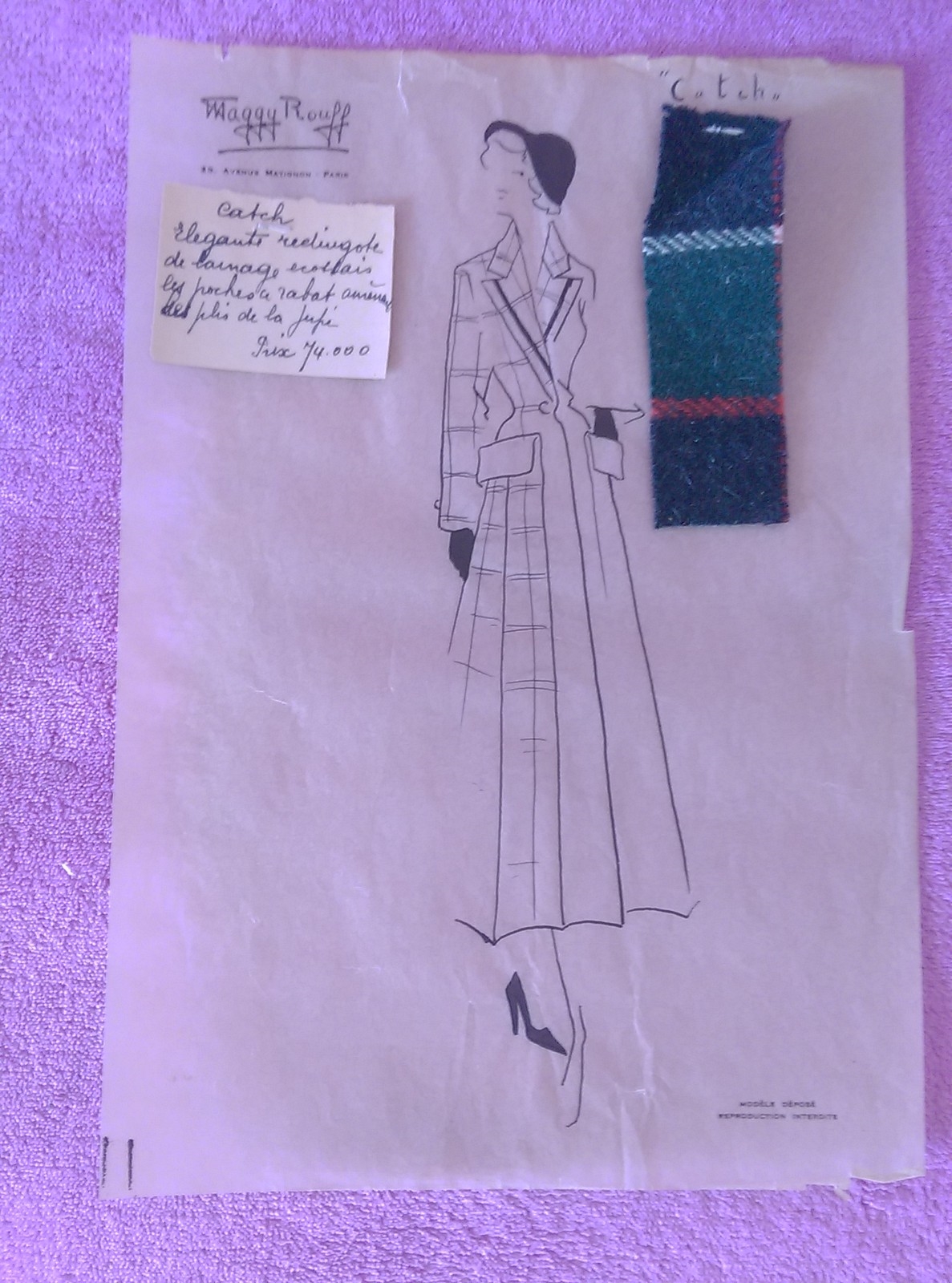 Maggy ROUFF | Drawing Original & Show Fashion Presigiosa And Selecta ...