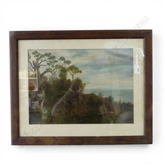 OIL COASTAL BUSH SCENE - Charles Blomfield