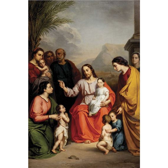 French School, 19th Century | Dejad que los niños se acerquen a mí ...