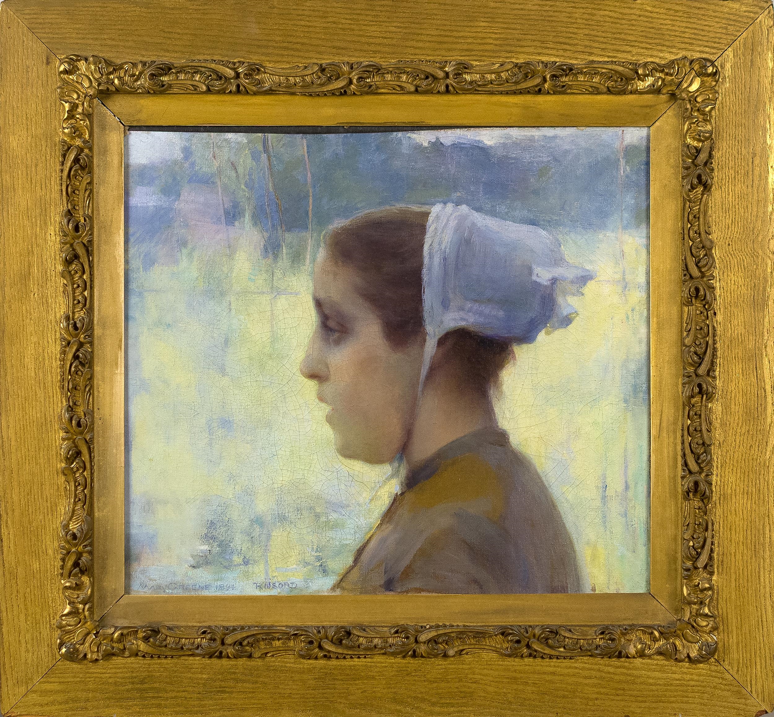 Mary Shepard Greene Blumenschein | portrait of a girl (1894) | MutualArt