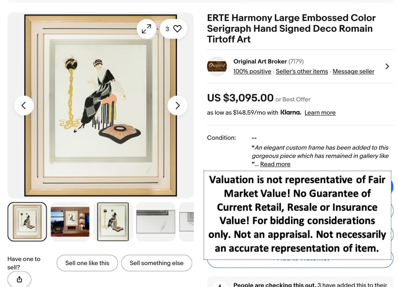Erté | Serigraph Harmony | MutualArt