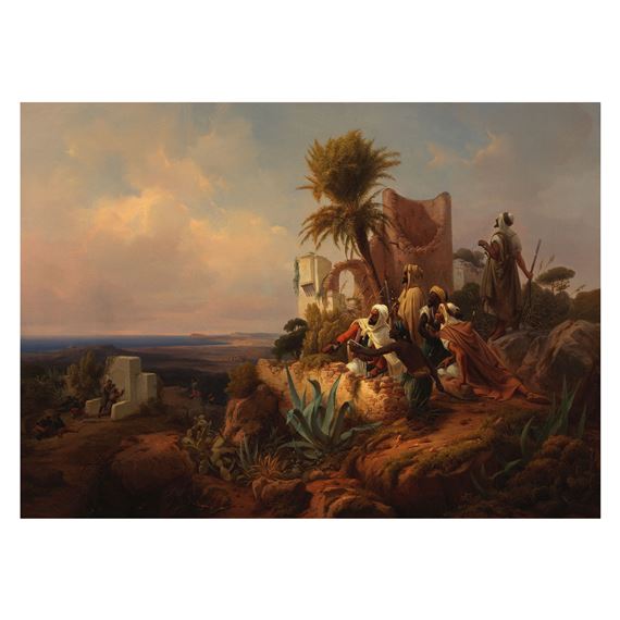 Arabs in a hilltop fort - Niels Simonsen