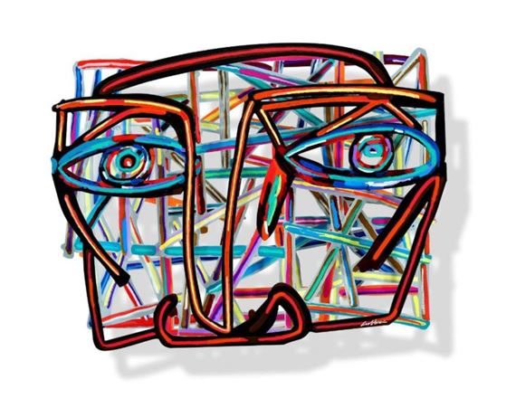 David Gerstein | Graffiti face I | MutualArt