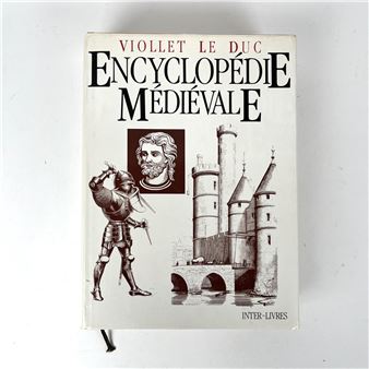 A medieval-themed book cover featuring a knight, castle, and portrait against a plain background.