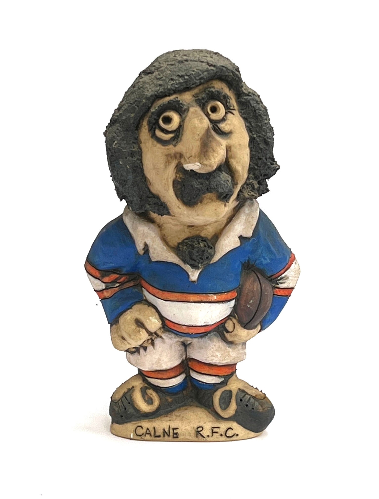John Hughes | A John Hughes Grogg pottery caricature figure of a rugby ...