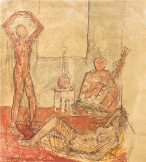 Odalisce în interior oriental - Theodor Pallady