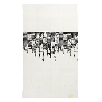 Curtain (black - El Anatsui