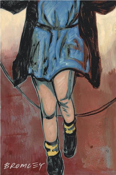 絵画 jumping girl David Bromley | Skipping Girl (2008) | MutualArt