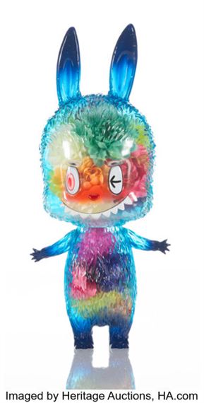 Okokume | Two works: COSMIC LABUBU; LABUBU DINOSTAR (2019