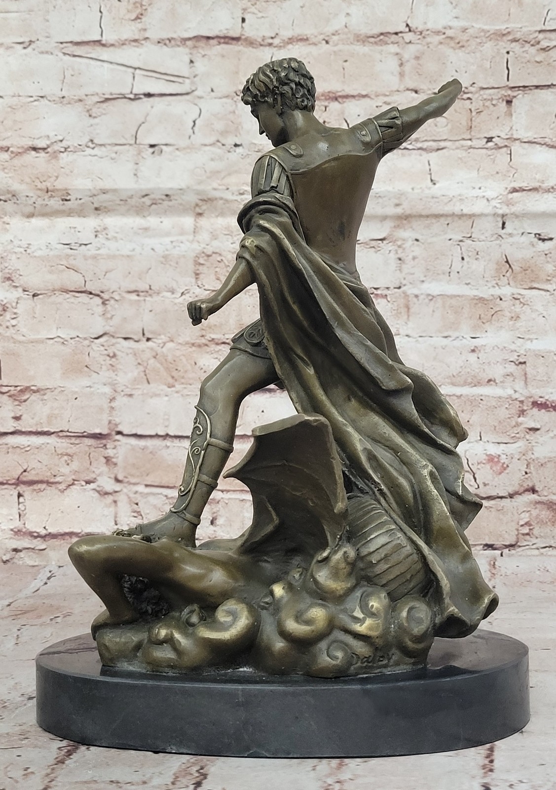 Guido Reni | Archangel Michael Vs. Devil Bronze Sculpture Statue Figure ...