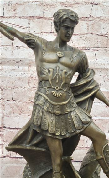 Guido Reni | Archangel Michael Vs. Devil Bronze Sculpture Statue Figure ...