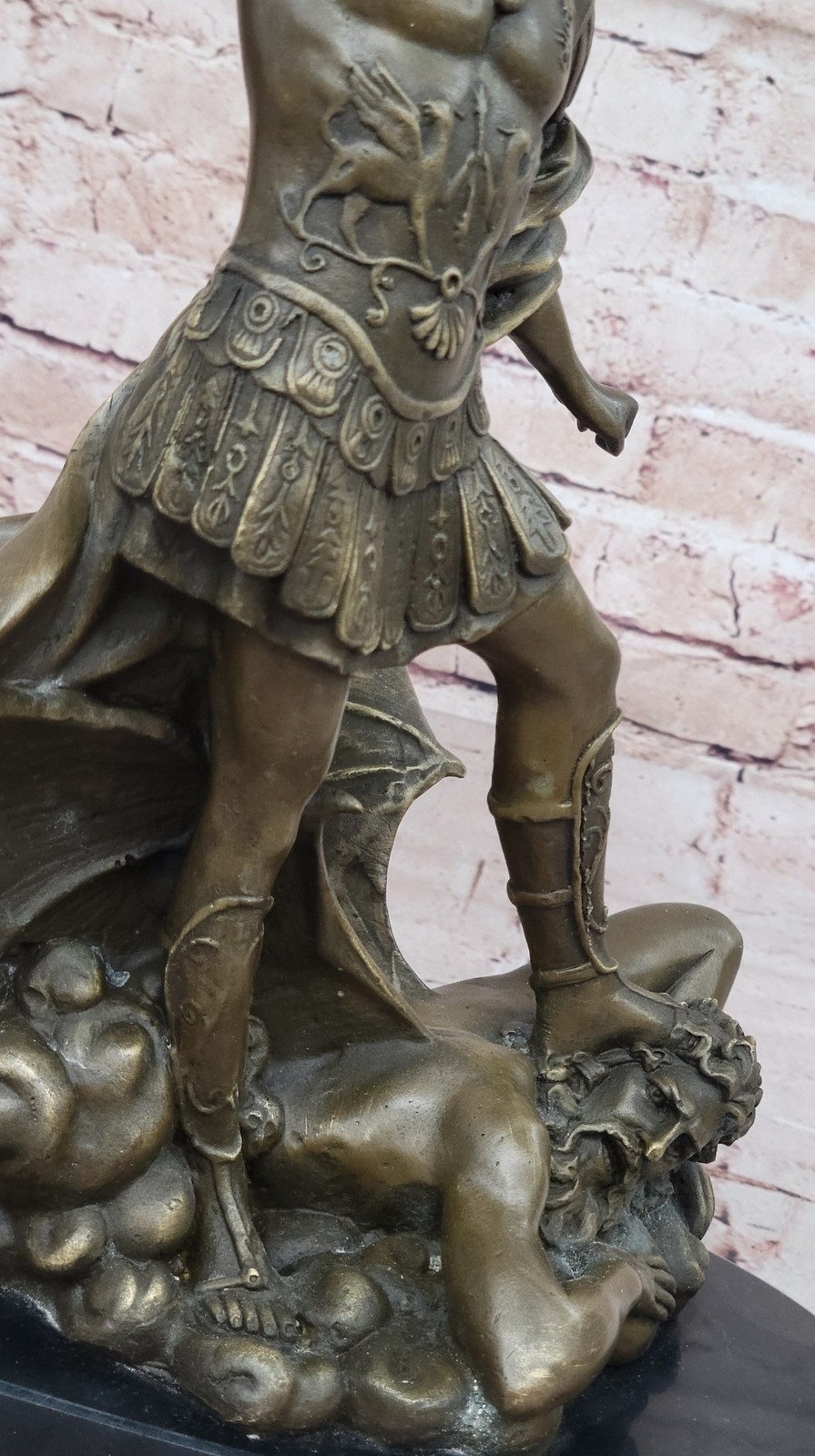 Guido Reni | Archangel Michael Vs. Devil Bronze Sculpture Statue Figure ...