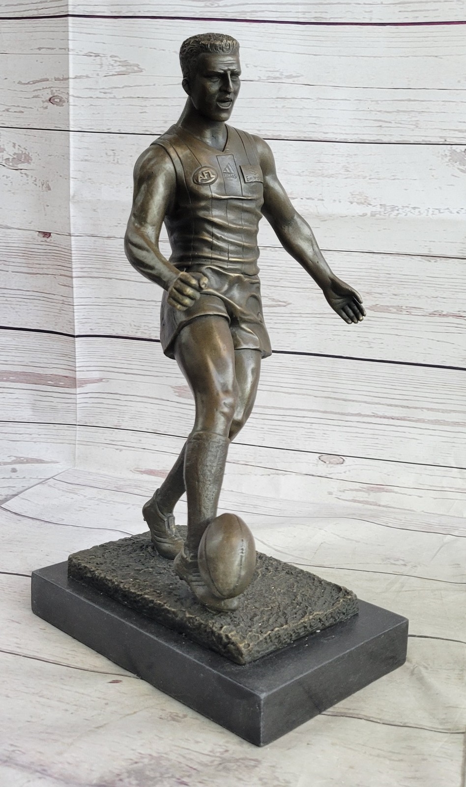 Miguel Fernando López (Milo) | Male Rugby Player Pro Bronze Marble ...