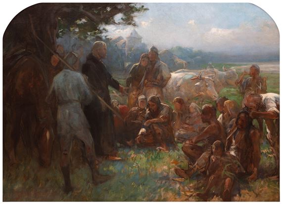 Zygmunt Ajdukiewicz | Nawracanie pogan, ok. 1900 (1900) | MutualArt