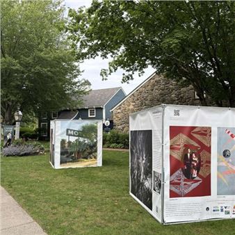 Installation view of Andrea Bruce exhibition at Griffin Museum of Photography.