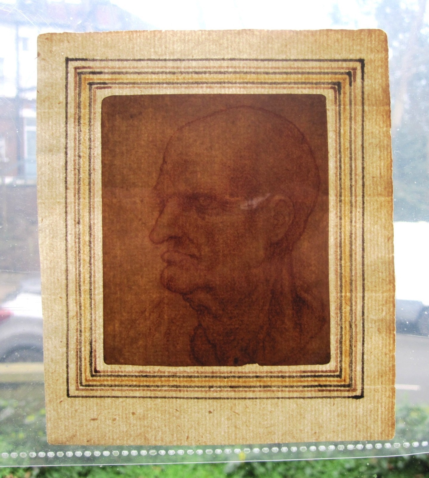Leonardo da Vinci | A Red Chalk Drawing of a Grotesque Head | MutualArt