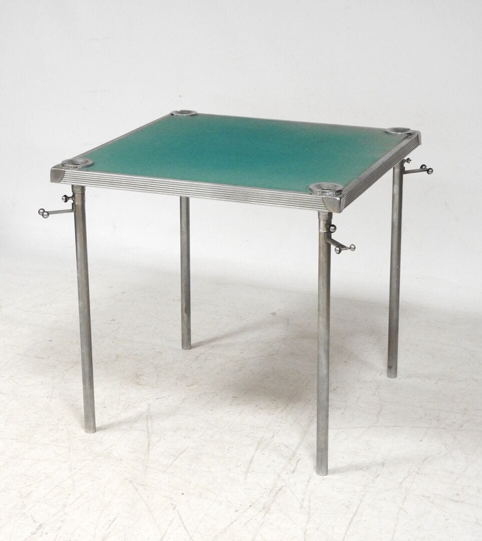 Boris Lacroix | Rectangular games table with green felt top ...