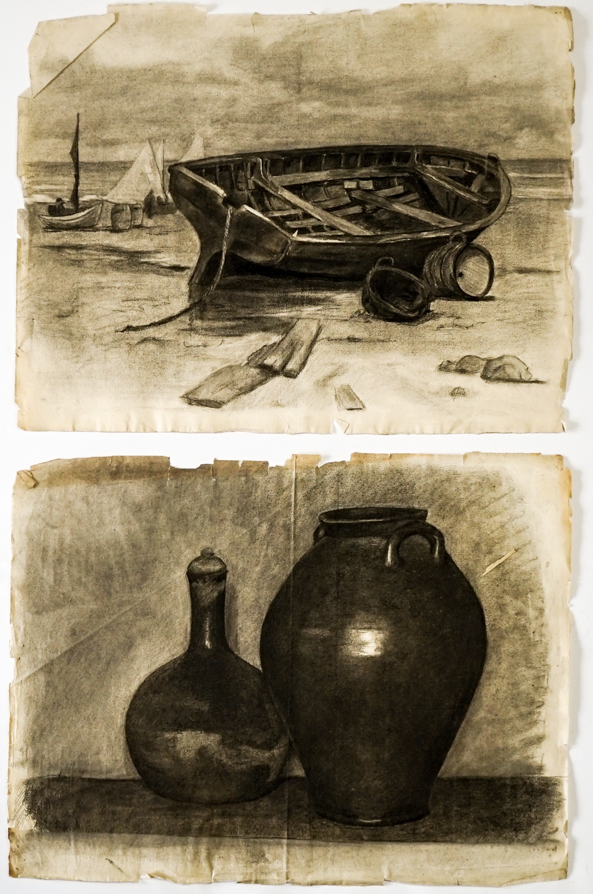 Louis Arthur Holman | Late 19th Century Charcoal Drawings (Louis Holman ...