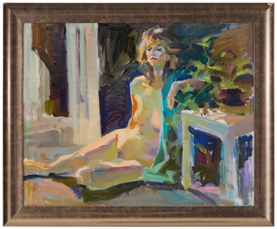 Neil Boyle | A female model seated in an interior | MutualArt