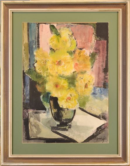Jekabs Springis | Yellow flowers (20th Century) | MutualArt