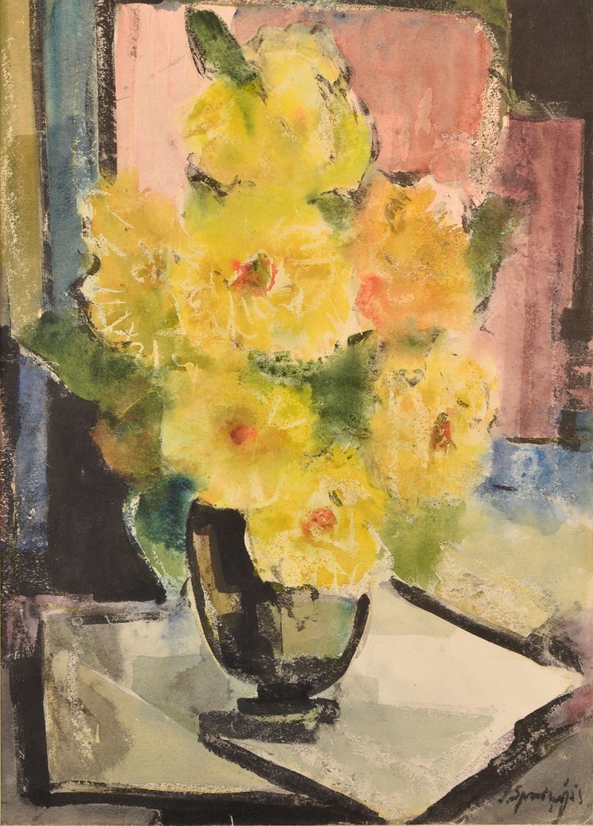 Jekabs Springis | Yellow flowers (20th Century) | MutualArt