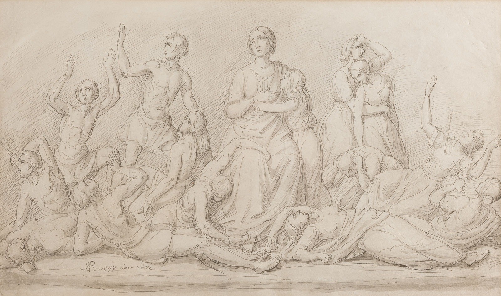 Joseph Anton Rhomberg | BIBLICAL SCENE (1847) | MutualArt