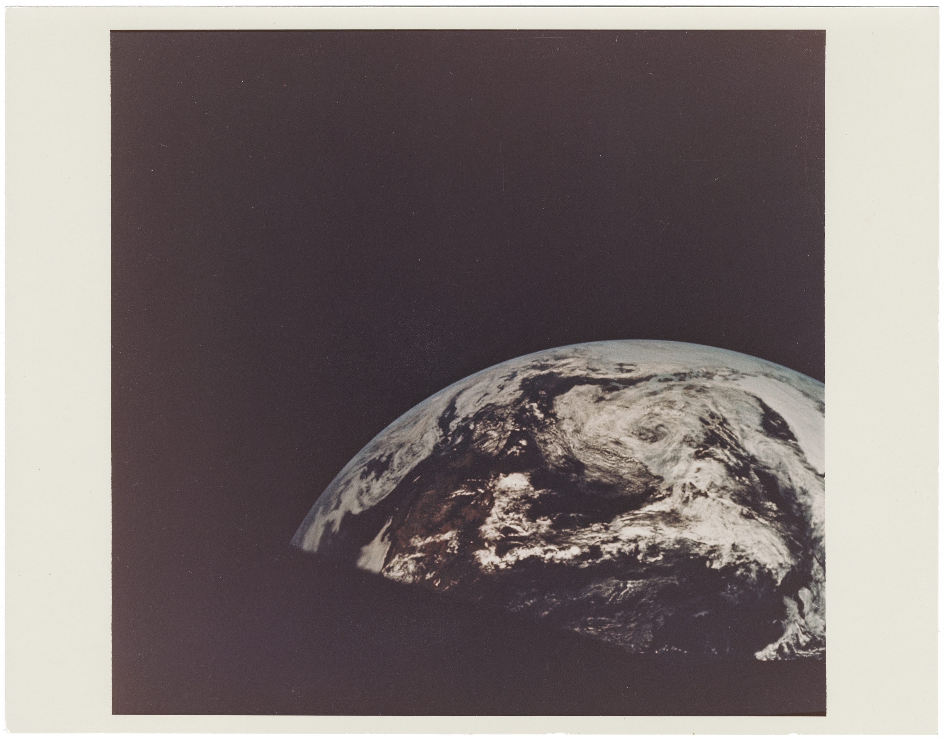 NASA | EARTH’S CURVATURE FOLLOWING TRANSLUNAR INJECTION (1969) | MutualArt