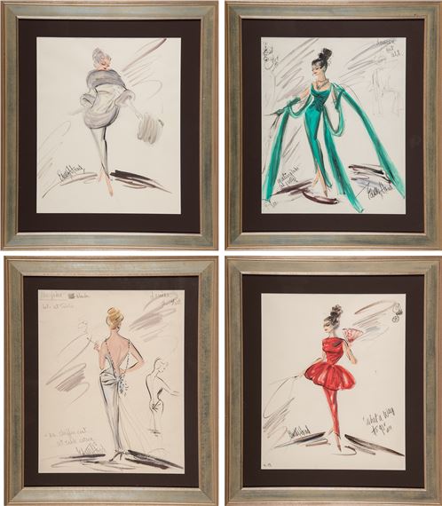 Edith Head | Costume sketches for Shirley MacLaine in What a Way to Go  (1964) | MutualArt
