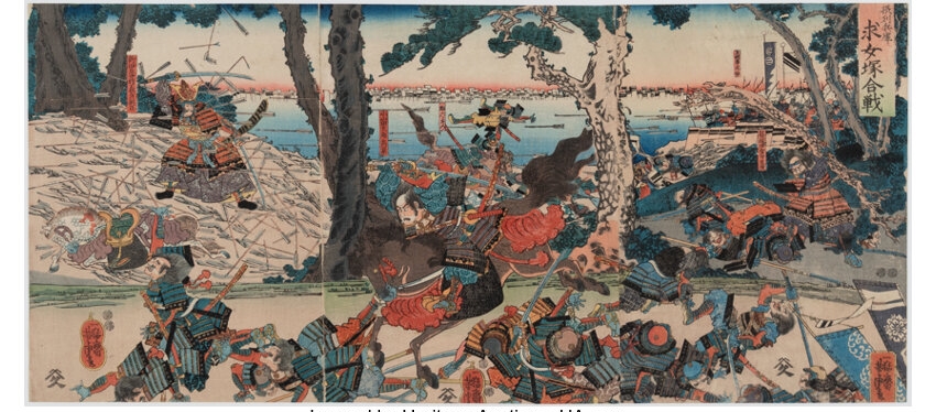 Utagawa Yoshitora | Two Triptychs, Battle Scenes (1840s - 1850s ...