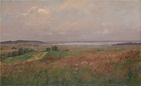 Adolf Stäbli | Berglandschaft mit einem See | MutualArt