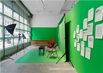 Installation view of Avery Singer exhibition at Hauser & Wirth, New York (Wooster Str).