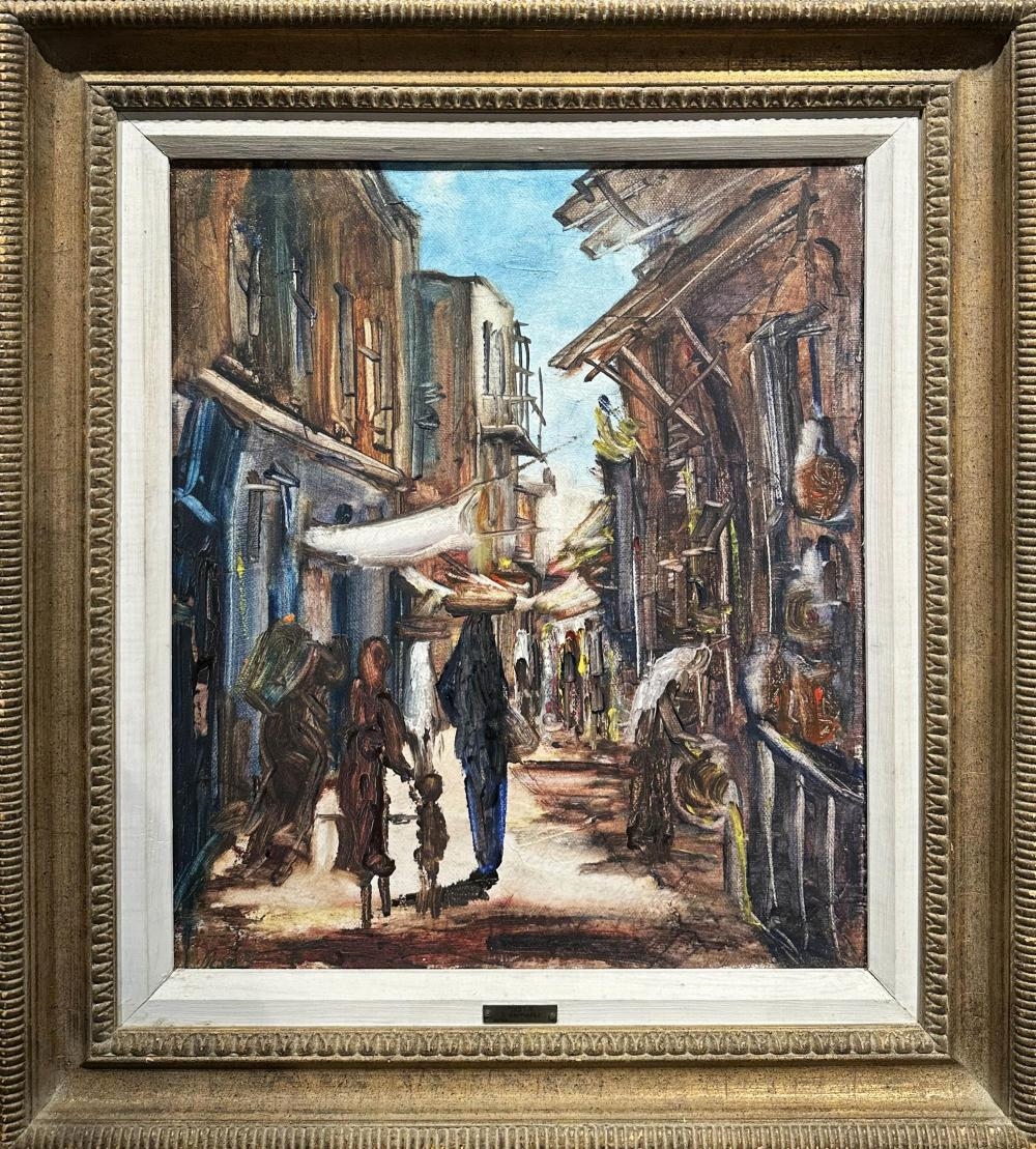 Zvi Raphaeli | Jerusalem market scene | MutualArt