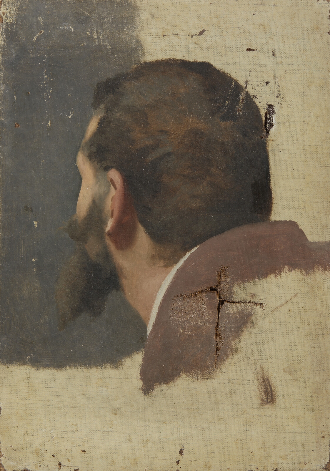 Antonio Ciseri | Study of a male head Defects | MutualArt