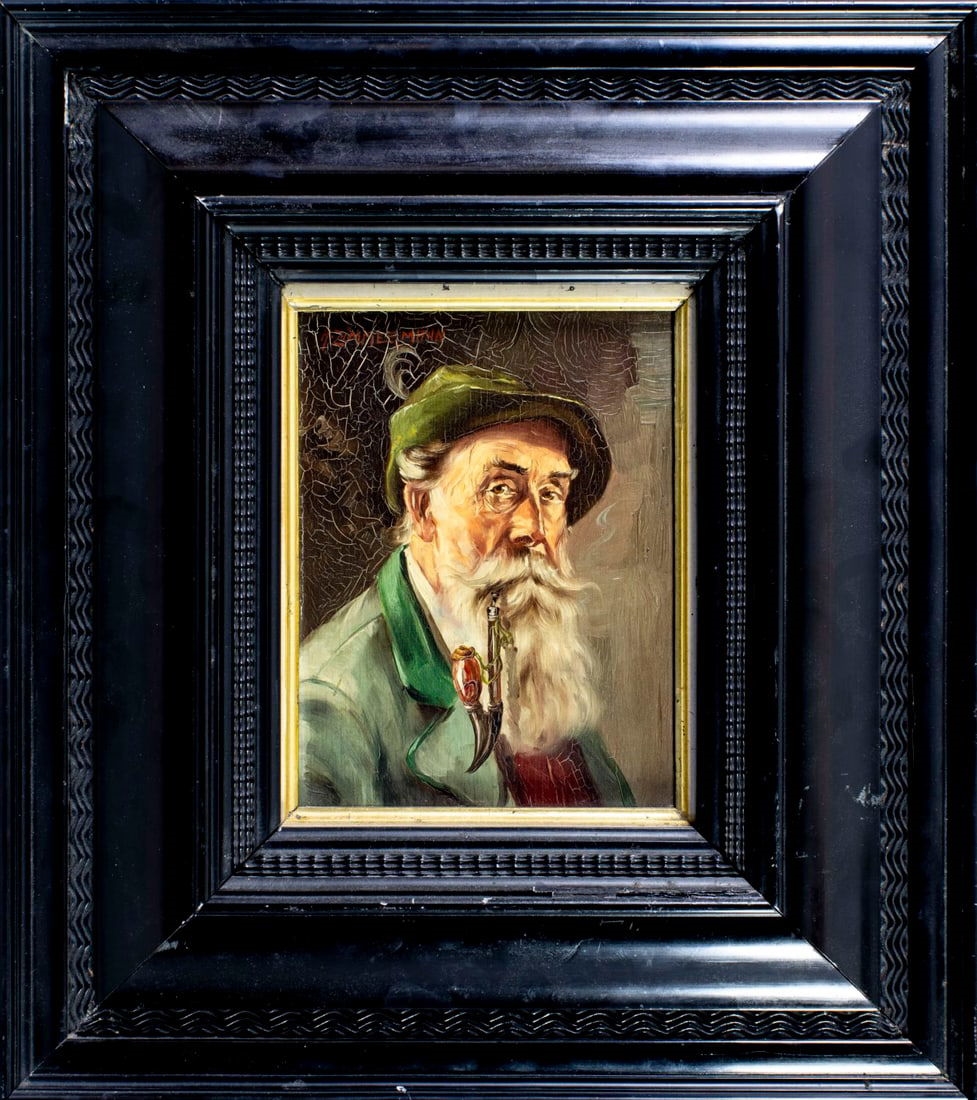 Huldrich Zimmermann | Portrait of Man with Pipe | MutualArt