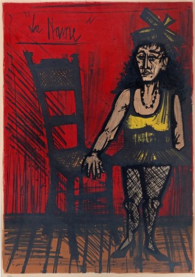 Bernard Buffet | PÉNICHE SUR UN CANAL | MutualArt