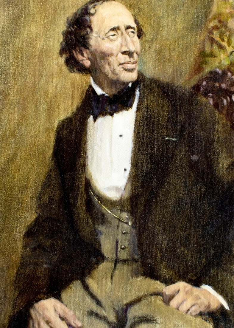 George H Jones | Portrait of Hans Christian Andersen (1990) | MutualArt