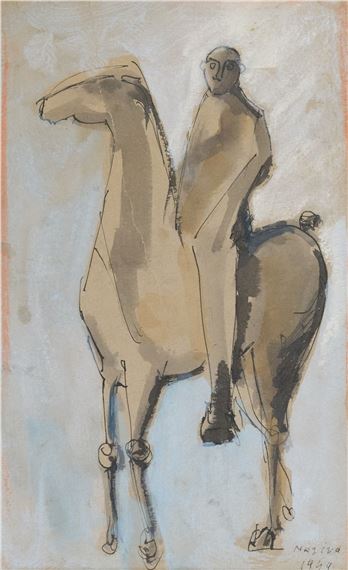 Marino Marini | Cavallo e cavaliere (1949) | MutualArt