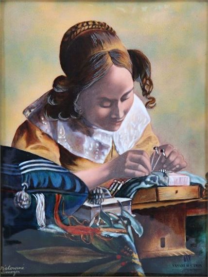 Jan Vermeer | The Lacemaker after Johannes Vermeer | MutualArt