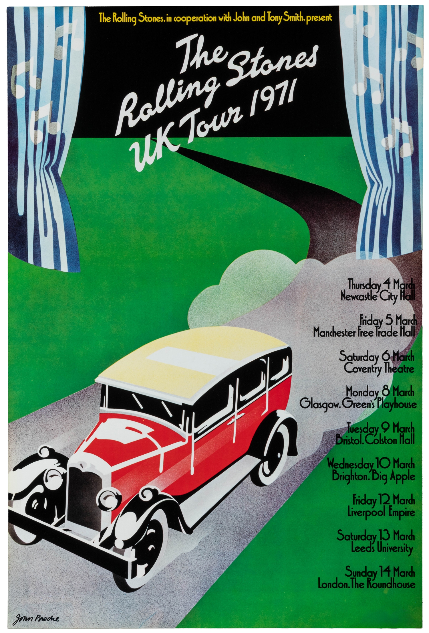 John Pasche | The Rolling Stones UK Tour 1971 | MutualArt