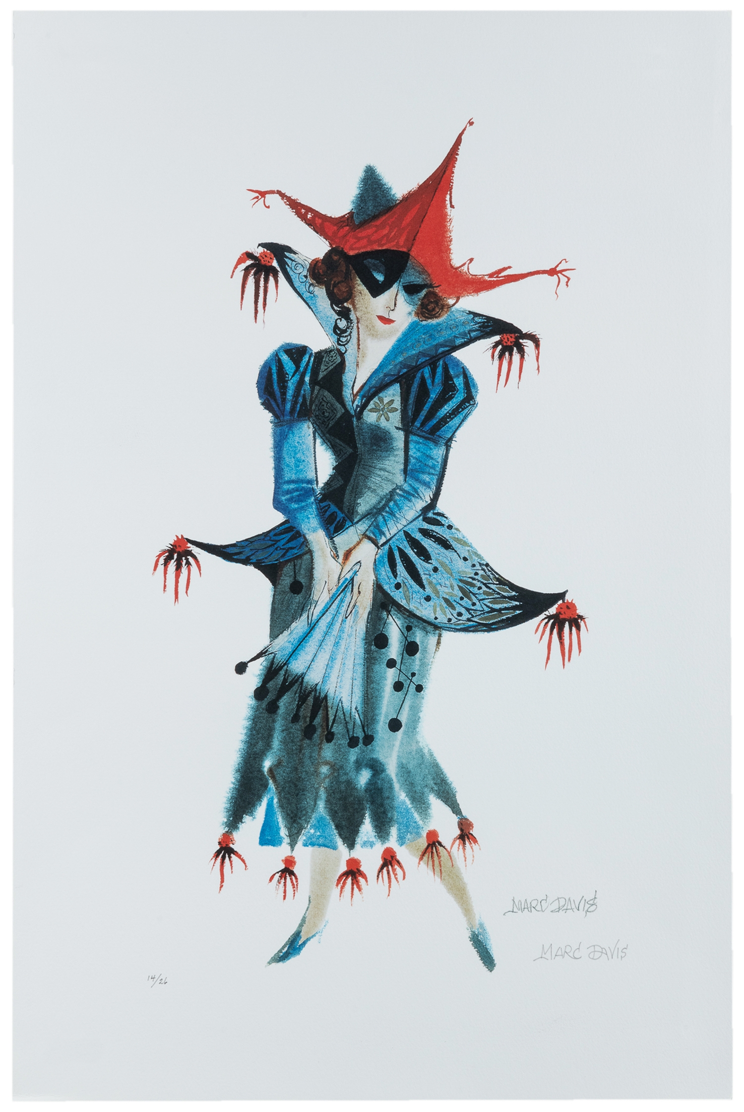 Marc Davis | Dancer with Blue Dress | MutualArt