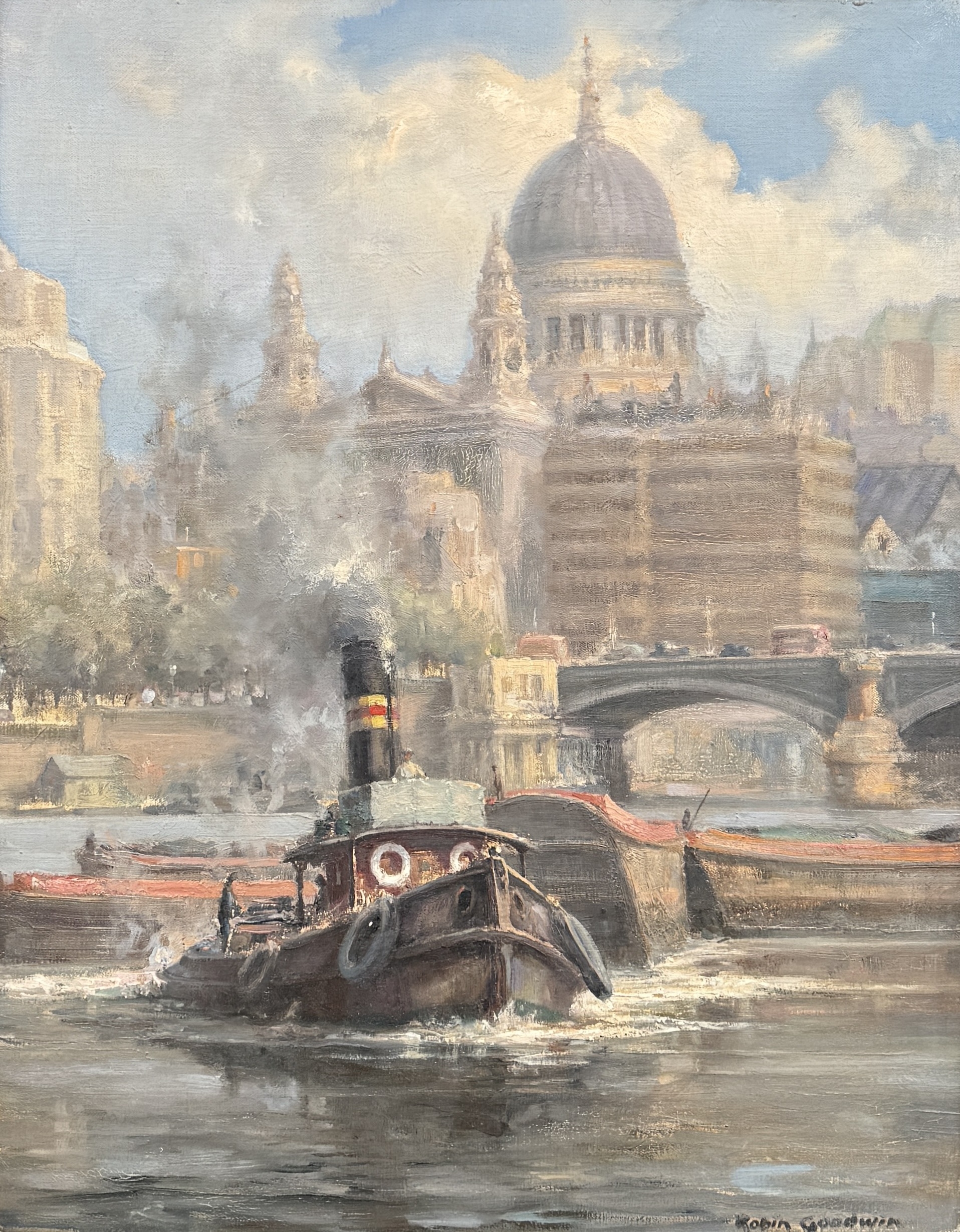 Robin Goodwin | THE CITY OF LONDON OVER BLACKFRIARS BRIDGE (1952 ...