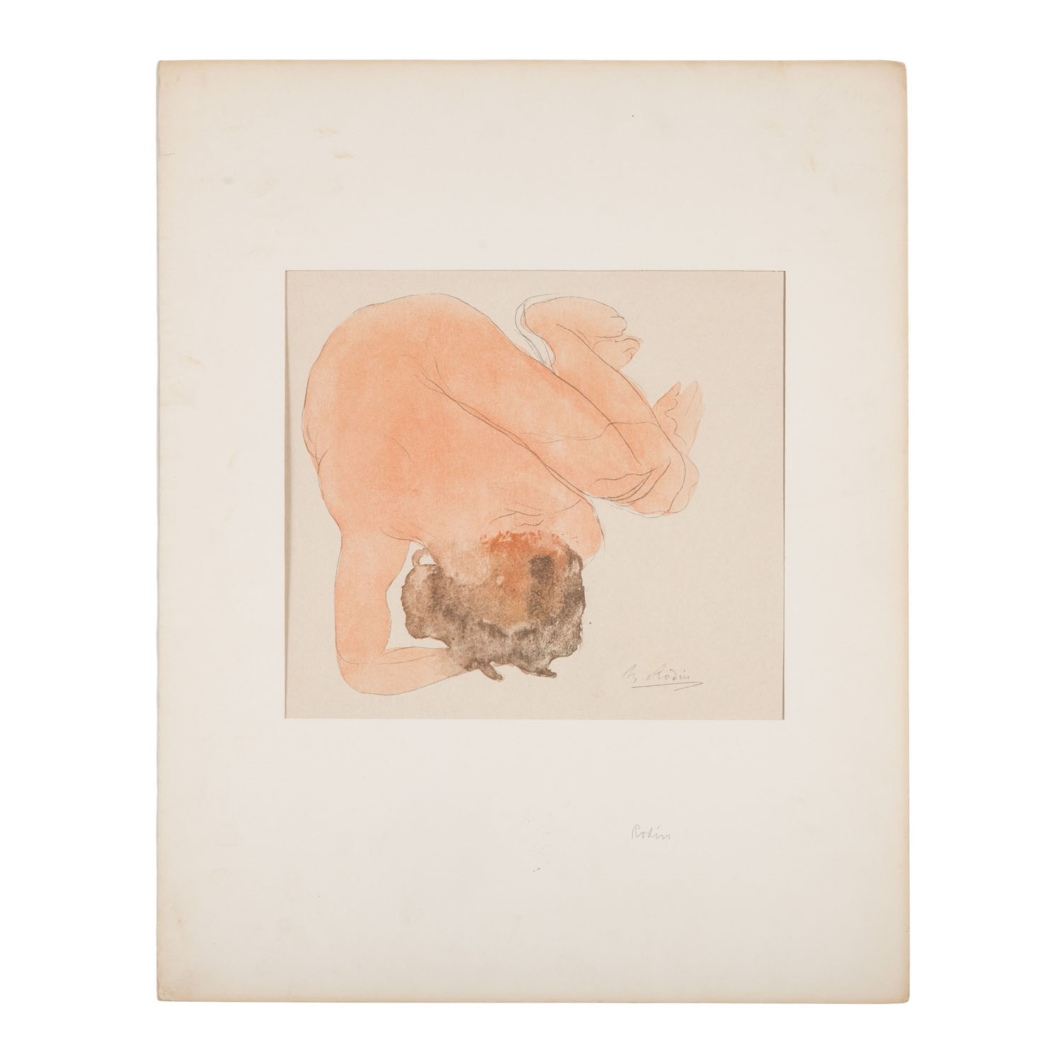 Auguste Rodin | Serie Douze Aquarelles V (1920) | MutualArt