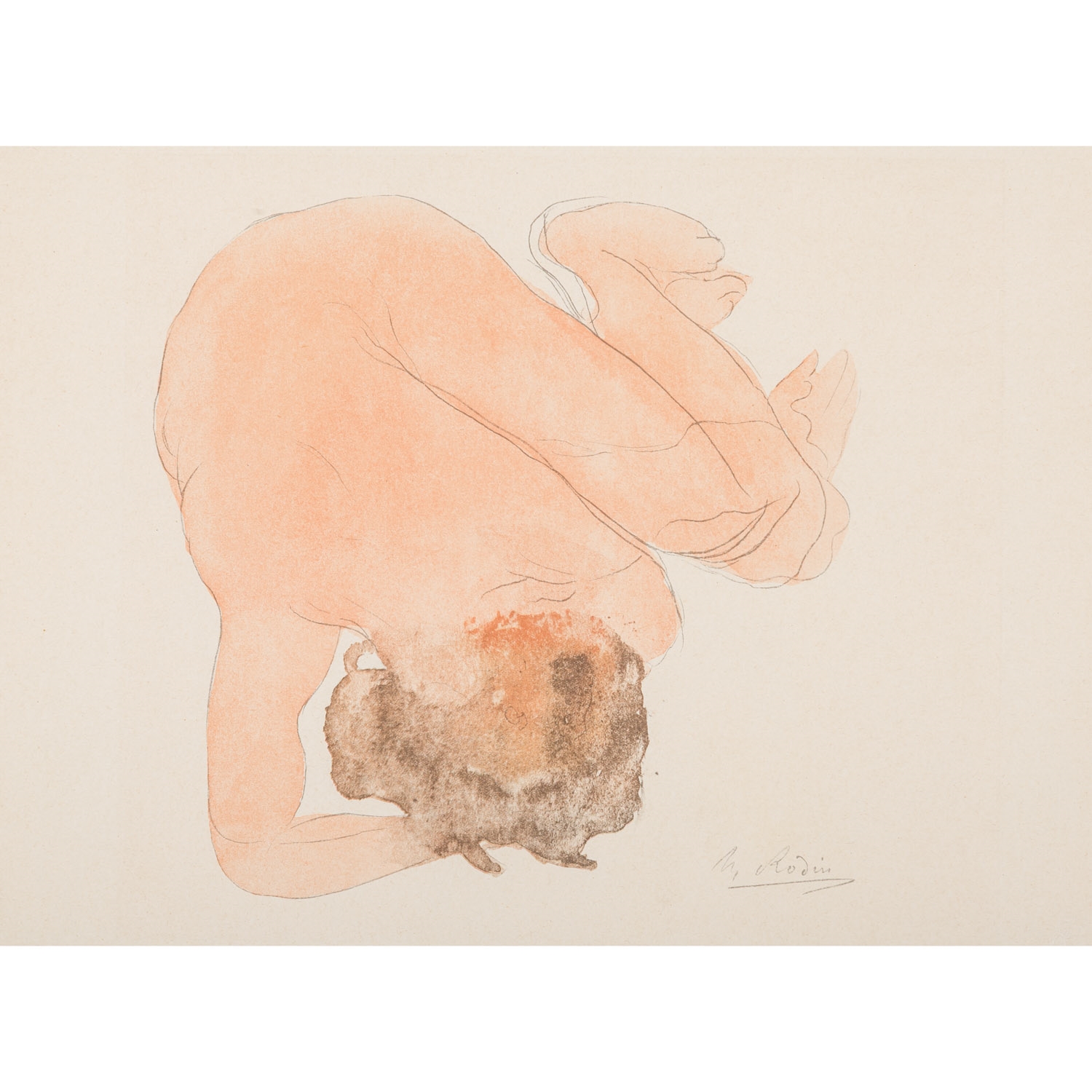 Auguste Rodin | Serie Douze Aquarelles V (1920) | MutualArt