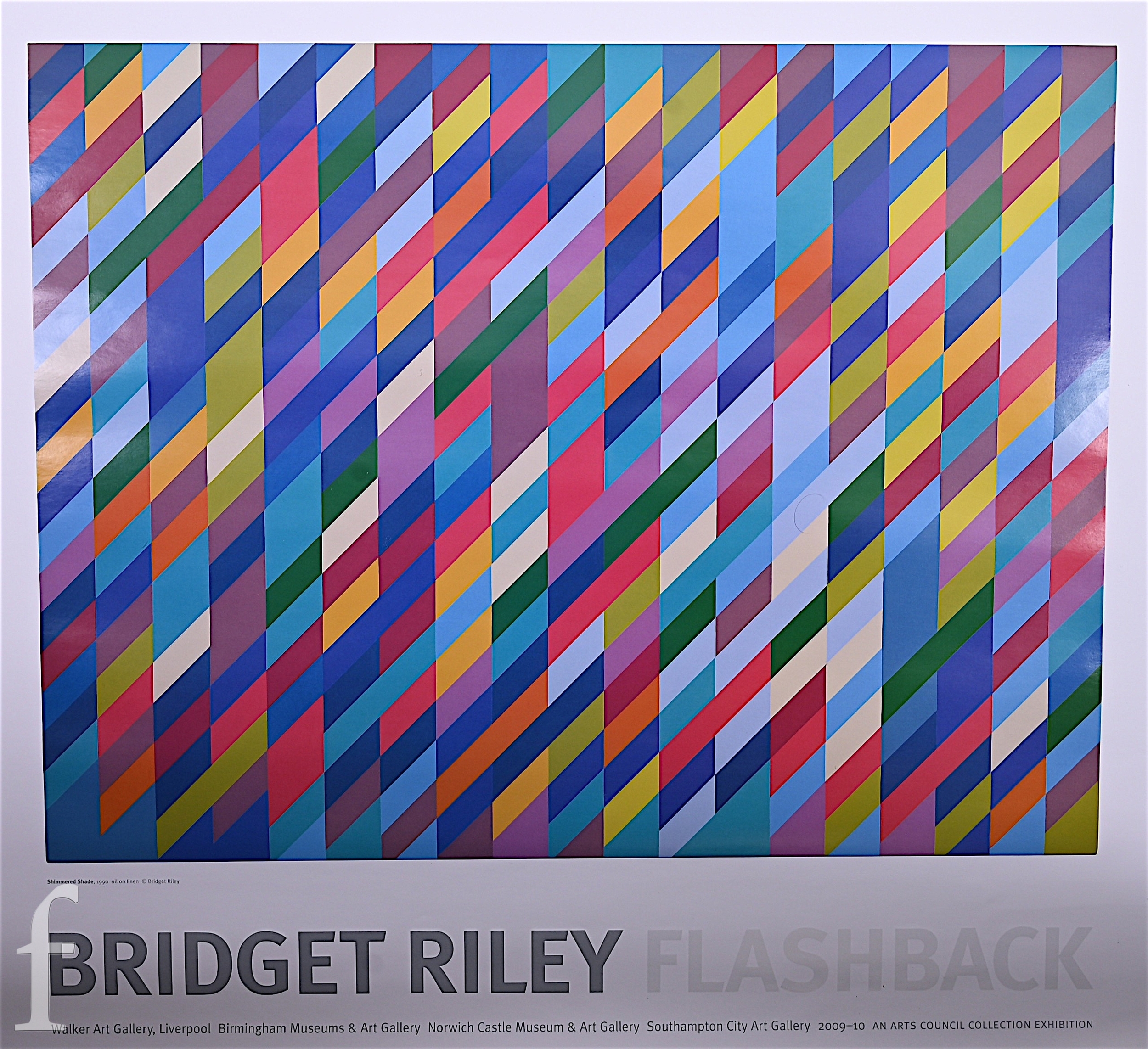 Bridget Riley | Two Flashback Exhibition Poster (2009 - 2010) | MutualArt